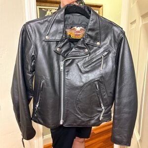 Harley-Davidson Black Leather Motorcycle Jacket